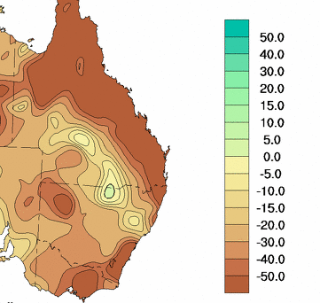 Rainfall trend, Murray Darling Basin