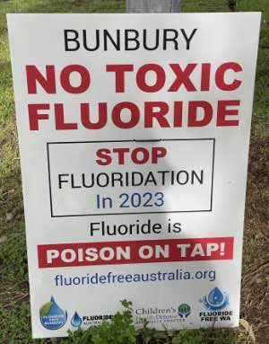 Anti fluoridation sign