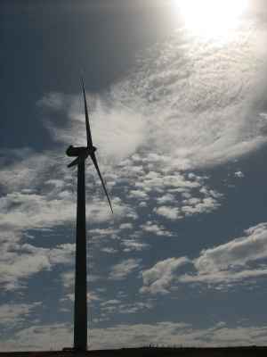 Wind turbine at Starfish Hill, Fleurieu Peninsula