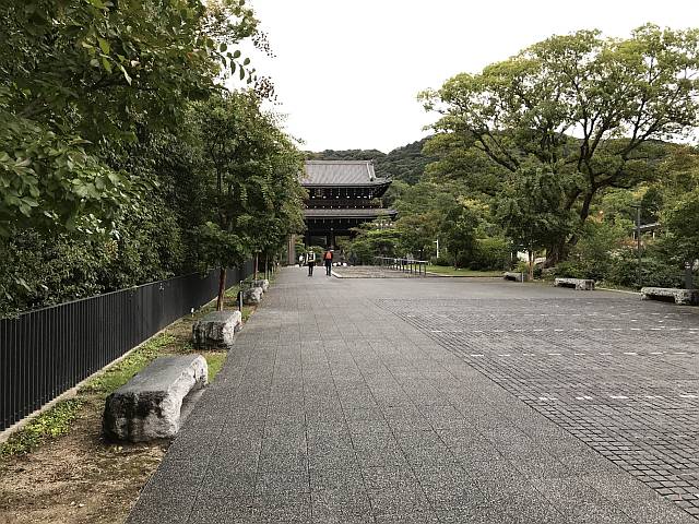 Temple and paving