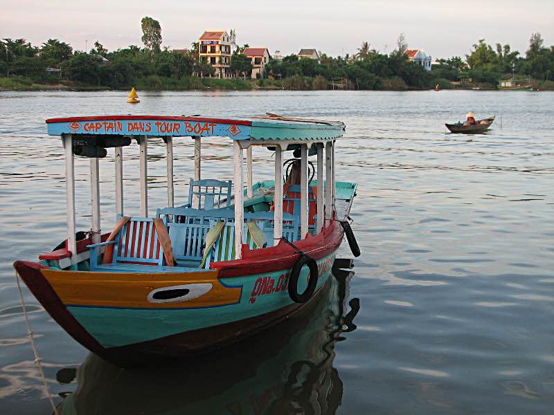 Tour boat on Hoi An river