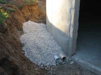 Gravel drain