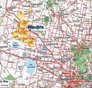 Waubra map