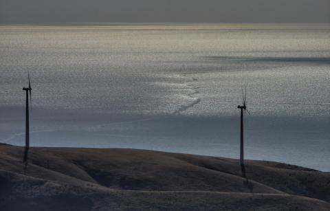 Wind turbines at Starfish Hill, Fleurieu Peninsula