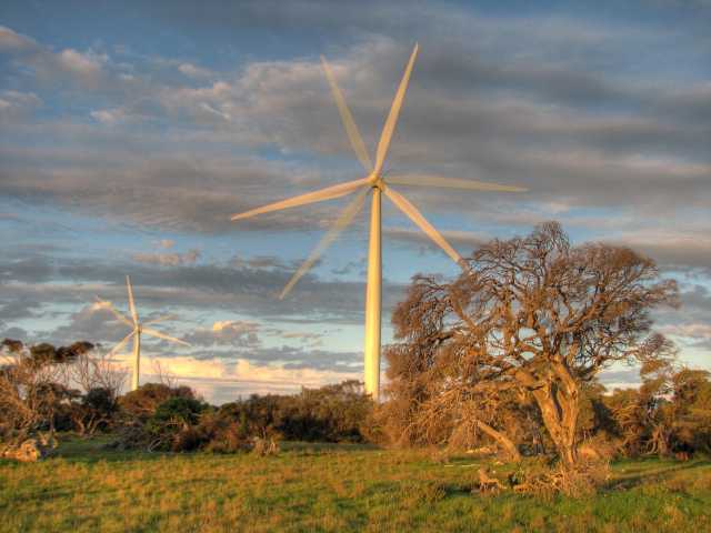 Wattle Point wind turbines