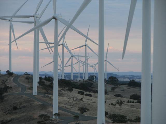 Wind turbine line-up