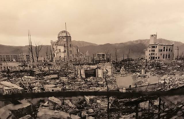 Peace dome after bomb