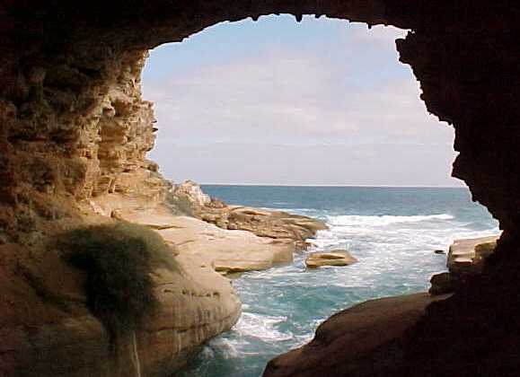 A limestone sea cave, South Australia