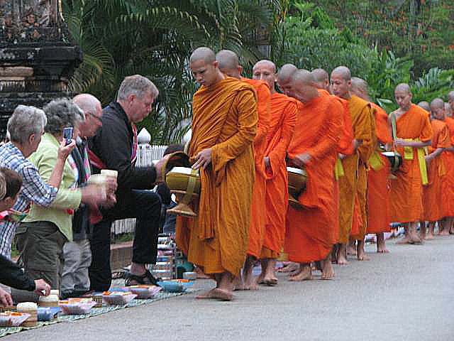 Feeding the monks